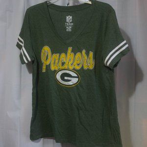 NFL Team Apparel Women's Green Bay Packers T-Shirt Size XL Preowned